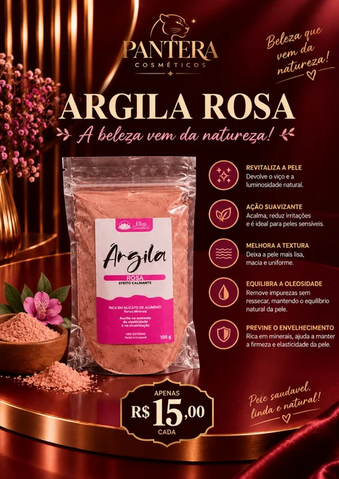 Página da Argila Rosa, R$ 15,00